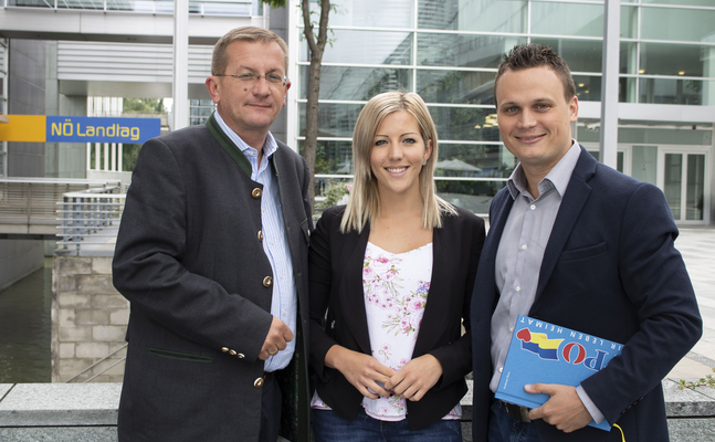 LAbg. Dieter Dorner, GR Kerstin Stoiber, FPÖ-Bezirksparteiobmann Andreas Bors