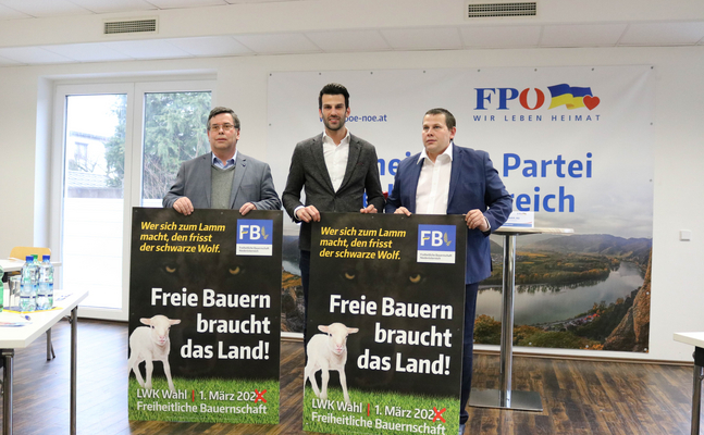 Mit dem Motto Freie Bauern braucht das Land startet die freiheitliche Bauernschaft in die Wahl 